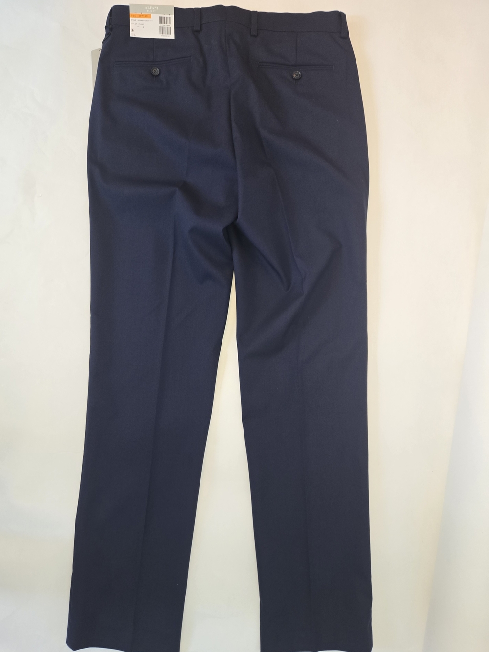 Alfani Men's Dark Navy Stretch Dress Pants 33 W 32 L NWT - Picture 5 of 9